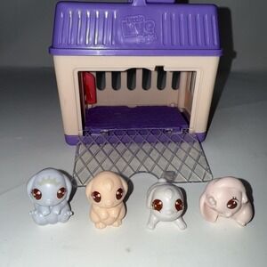 Little Live Pets Mama Surprise Minis Playset 4 Bunny Rabbit Family Cage